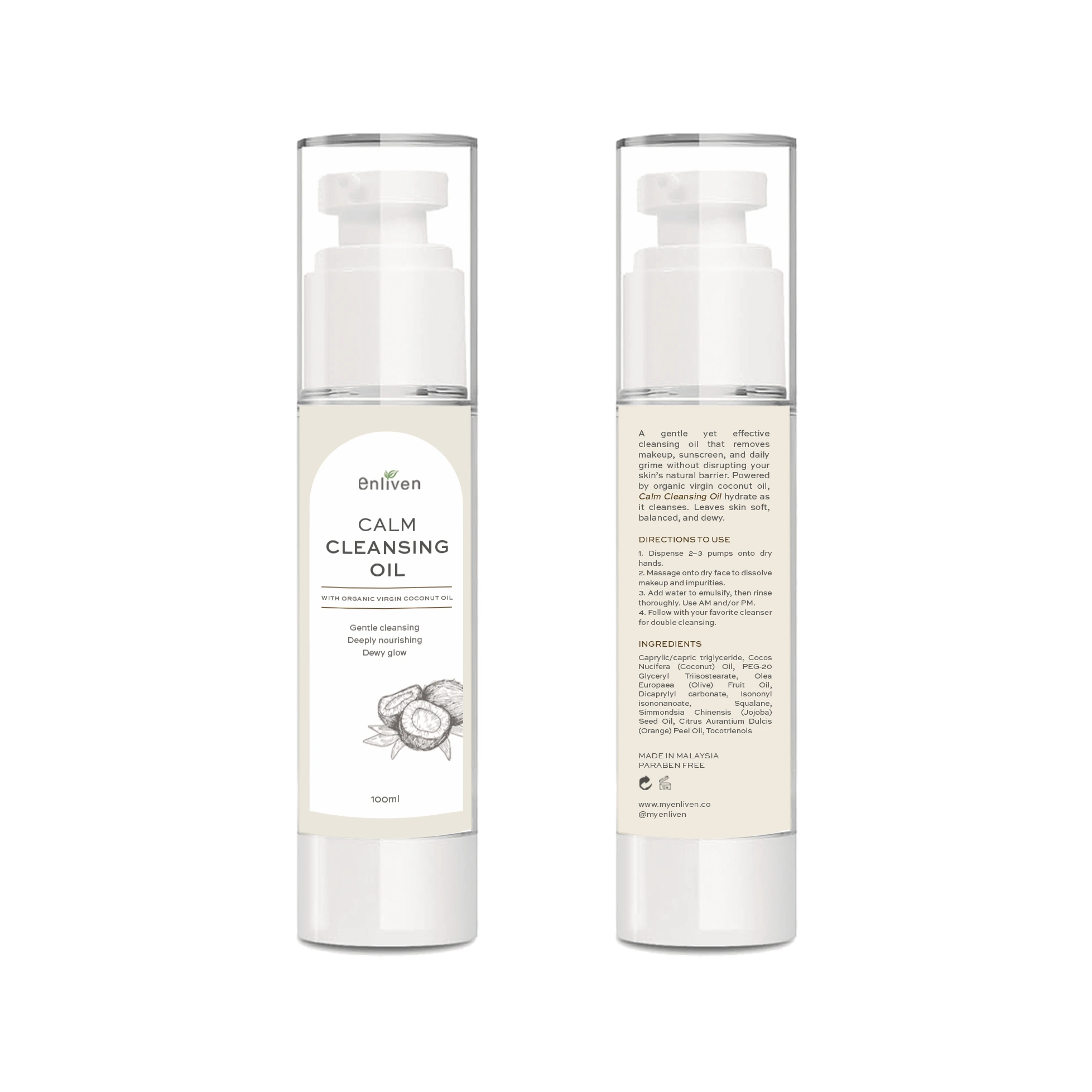Calm Cleansing Oil packshot representing the Cleansing Oil collection