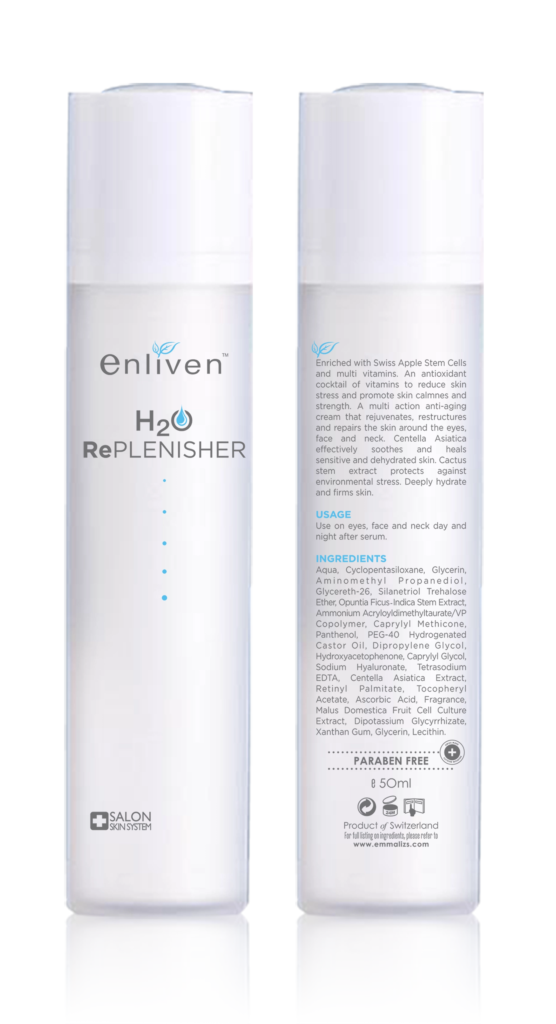 H₂O Replenisher – Ultimate Hydration & Repair packshot representing the Moisturizer collection